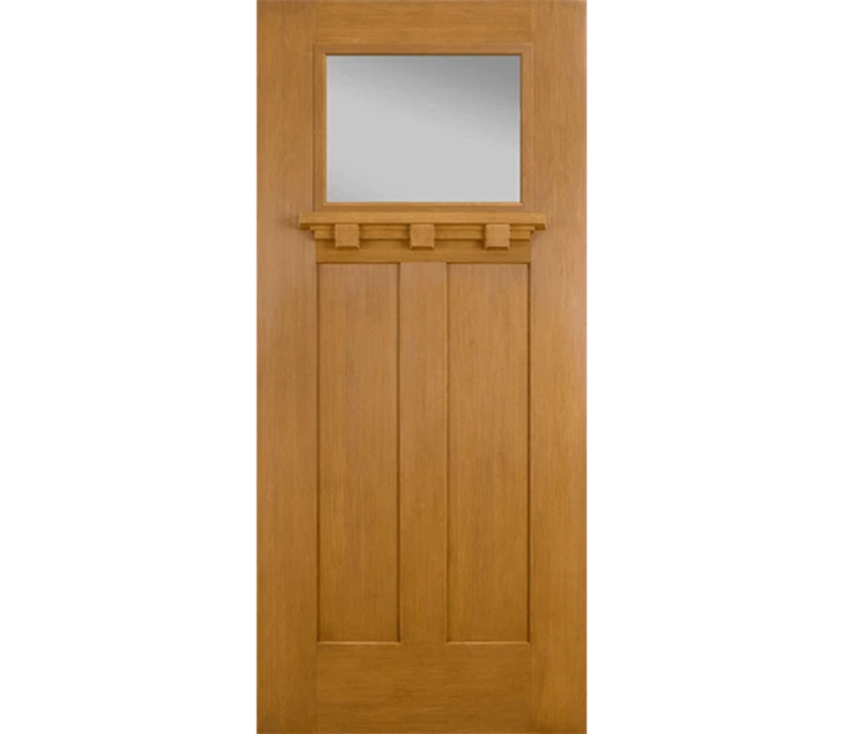 Mesa Craftsman Light Fiberglass Entry Door